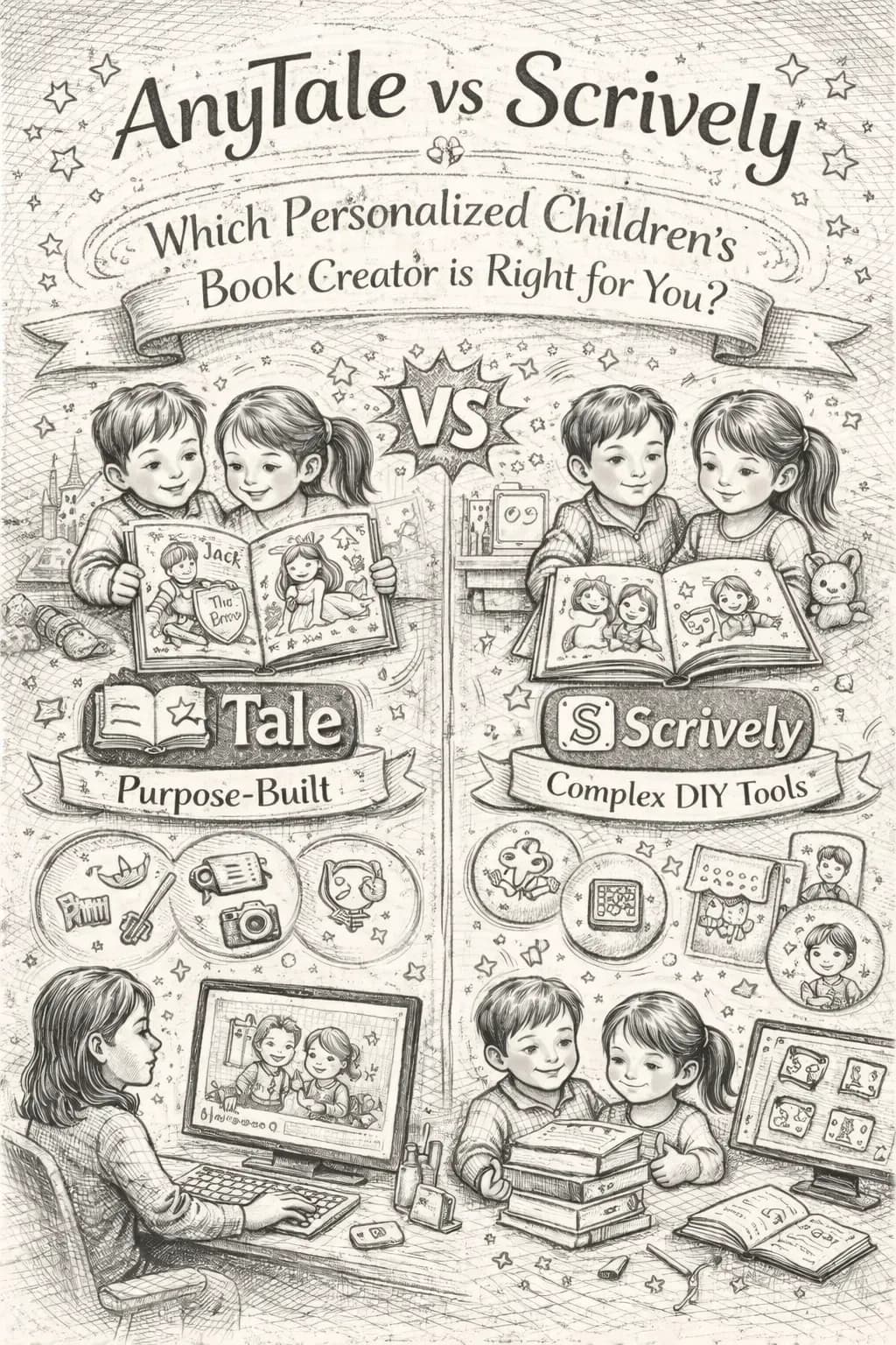 AnyTale vs Scrively: Which Personalized Children's Book Creator is Right for You?