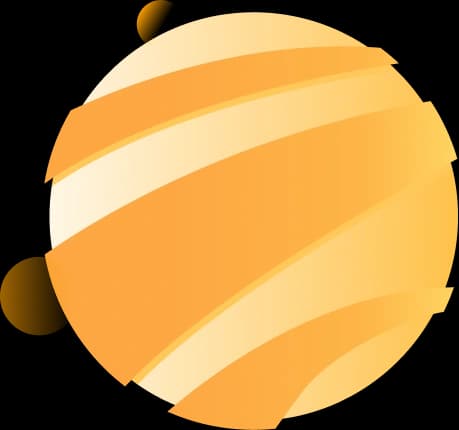 Decorative planet illustration